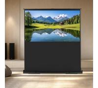 Mermajestic Proyector de pantalla portátil de 80 pulgadas, 16:9, 1,2 ganancias, para 4 K, 8 K, Ultra HD, 3D, HDR, exterior, interior, pantalla de pie, altura regulable, pantalla de proyección para