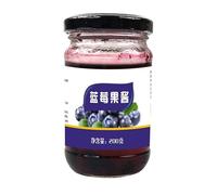 Mermelada de arándanos 200g, untada sobre pan, ingrediente for hornear, mermelada de té de frutas, mermelada for pasteles, for helados, bebidas y postres(2pcs)