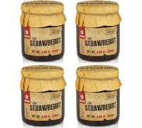 Mermelada de Fresa - Pack de 4 tarros de 280 g - Conserva tradicional portuguesa de frutas - Sin aditivos artificiales - Mermelada rica y afrutada de fresa