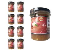 Mermeladas Natural , Sin Gluten, 240 Gr, Ver Sabores - Pack 4 - 6 - 8 Unidades . Esencia Andalusí (Manzana, Canela y Nueces, 8 Unidades)