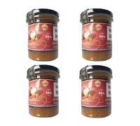 Mermeladas Natural , Sin Gluten, 240 Gr, Ver Sabores - Pack 4 - 6 - 8 Unidades . Esencia Andalusí (Manzana, Nueces y Canela, 4 Unidades)