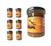 Mermeladas Natural , Sin Gluten, 240 Gr, Ver Sabores - Pack 4 - 6 - 8 Unidades . Esencia Andalusí (Naranja con Chocolate, 6 Unidades)