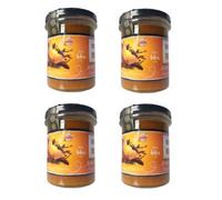 Mermeladas Natural , Sin Gluten, 240 Gr, Ver Sabores - Pack 4 - 6 - 8 Unidades . Esencia Andalusí (Naranja con Chocolate, 4 Unidades)