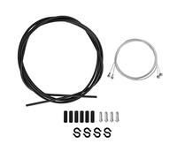 MEROCA Kit de carcasa de cable de cambio, juegos de carcasa de cable de freno de bicicleta, tubo de línea de freno (juego de frenos negro)