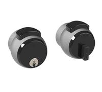 MERONI SERRATURE Cerradura Pomo Puerta Entrada - Cerradura Puerta Interior de Seguridad con Pomolo, Ideal para Puertas de Oficinas en Madera, Metal, Aluminio y Vidrio, Manillas Puertas Con Llave