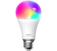 meross Bombillas Inteligente WiFi, Bombillas LED inteligentes E27 RGBWW, Regulables, Multicolor 9W, 2700K-6500K, Compatible con Alexa, SmartThings, Google Home