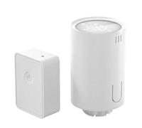 Meross Cabezal de termostato inteligente (con HUB), termostato inteligente compatible con HomeKit, Alexa y Google Home, termostato inteligente para radiador de agua caliente con control remoto por voz