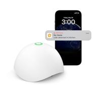Meross Detector de Agua Inteligente, Sensor Fugas de Agua WiFi, Kit de Alarma de Agua, Mini Detector de Agua para Cocina, baño y Sótano, Compatible con Apple HomeKit (Requiere HUB)