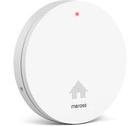 Meross,Detector de Humo, Detector de Incendios, con Silencio y Autotest, Diseño Pequeño y Plano, Probado Según VDS DIN EN 14604, Adecuado para Salones, Dormitorios y Pasillos.