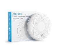 Meross Detector de Humo y Monóxido de Carbono 2 en 1, Alarma Detector de Humo y CO con Batería de 10 Años, Autodiagnóstico y Botón de Prueba, Cumple con los Estándares EN14604 y EN50291