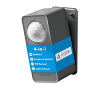 Meross Detector de presencia Matter Over Thread, detector de movimiento y sensor de presencia con radar mmWave, PIR y sensor de luz, detección de 3 zonas, compatible con Home Assistant, HomeKit, Alexa