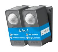 Meross Detector de presencia Matter Over Thread, detector de movimiento y sensor de presencia con radar mmWave, PIR y sensor de luz, detección de 3 zonas, compatible con Home Assistant, HomeKit, Alexa