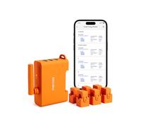 Meross EM06 (150 A) Contador Inteligente Trifásico, Medidor de Energía Inalámbrico y Trifásico Con 6 Canales - Medición del sistema solar fotovoltaico, Hogar e Industrial, DIN Rail