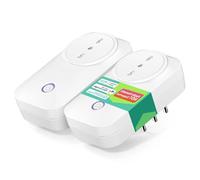 Meross Enchufe inteligente italiano, toma de corriente Wi-Fi, Monitoreo de Energía, Toma Inteligente, Wifi (Tipo L) 16 A 3840 W, aplicación de control remoto, compatible con Alexa, Google Home, 2