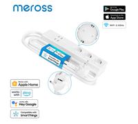 Meross HomeKit tira de alimentación inteligente WiFi Protector contra sobretensiones enchufe UE/Reino Unido toma de corriente compatible con Siri Alexa asistente de Google SmartThings