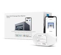 Meross Inteligente Abridor de Puertas de Garaje, WiFi Abridor Garaje compatible con Alexa, Google Home y SmartThings, control remoto, control de voz y función de tiempo