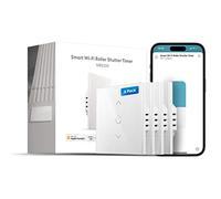 Meross Interruptor de Persianas WiFi, Interruptor de Cortina LED Inteligentes, Compatible con Apple HomeKit Siri, Alexa y Google Assistant, Necesita Cable Neutro, Paquete de 4