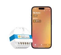 Meross Interruptor Inteligente MSS810 | Cable Neutro Requerido | Smart Switch para Control de Luz | Función del Tiempo & Control de Voz y Remoto | Compatible con Apple HomeKit, Alexa y Google Home