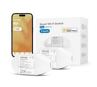 Meross Interruptor Inteligente Universal, Interruptor WiFi, Control Remoto, Compatible con HomeKit, Alexa y Google Home para Automatización Domótica, 2 Piezas