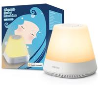 Meross Lámpara de Noche Alexa - Baby Smart LED para Dormir, Máquina de Ruido Blanco, Funciona con Apple HomeKit, Alexa y Google, Lámpara Regulable para Dormitorio, Habitación de Bebé