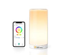 Meross Lámpara Nocturna Táctil WiFi Inteligente, Multicolor Regulable con RGBWW(2700K - 6500K). Compatible con Apple HomeKit, Alexa, Google Home
