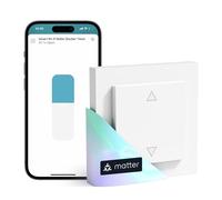 Meross Matter Interruptor WiFi Persianas Compatible con Apple HomeKit, Alexa y Google Assistant, Cortinas Inteligentes Domóticas (Requiere Cable Neutro)