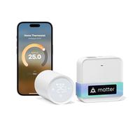 Meross Matter Termostato Calefaccion WiFi con Hub, Termostato Inteligente Digital Inalámbrico con Control por Voz Alexa Google Siri, Programación Automática para Hogar
