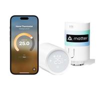 Meross Matter Termostato Calefaccion WiFi Requiere Hub, Termostato Inteligente Digital Inalámbrico con Control por Voz Alexa Google Siri, Programación Automática para Hogar