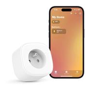 meross MSS210HKFR, Enchufe Inteligente WiFi Compatible con Apple HomeKit, Siri, Alexa, Google Home y SmartThings, Enchufe Programable con Mando por Voz y Mando a Distancia, Blanco