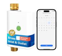 Meross MST100 Programador Riego WiFi | Hub MSH450/MSH400 Requerido | Riego Automatico & Pausa Lluvia - por App | Contador Agua y Control Remoto Exterior | Compatible con HomeKit, Alexa y Google Home