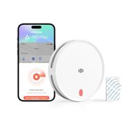 Meross Smart Detector De Humo Conectado, Alarma De Incendios WiFi con Doble Sensor Óptico, Alarma De Fuego con Notificación App, Detector De Humos, 33 mm, Hub Requerido, 1 Unidad
