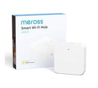 Meross Smart Hub MSH400 con Alarma 110dB, Soporta Temporizador Riego, Detector Humo, Sensores (Puerta/Ventana, Fugas Agua, Temp/Humedad) - Compatibile con Apple HomeKit, Alexa y Google Home