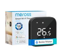 meross Termostato Calefaccion WiFi, Compatible Alexa y Google Home, Control Remoto App, Termostato WiFi para Caldera, Detección Ventana Abierta, Sensor Externo Opcional