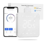 Meross Termostato Inteligente WiFi, Calefacción para Caldera, Habitación Calefacción y Refrigeración, Pared con Apple HomeKit y Google, Mando a Distancia