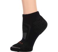 Merrell Calcetines unisex de lana acolchados para adultos, paquete de 1 par, soporte de arco transpirable, negro, L/XL (hombres 12.5-15 / mujeres 14+), Negro -, Large/X-Large