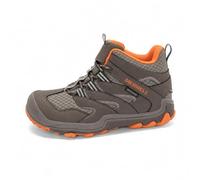 Merrell Chameleon 7 Access Mid WTRPF - Botas de senderismo unisex para niños, Gunsmoke/anaranjado, 2 Little Kid