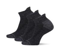 Merrell Men's and Women's Recycled Everyday Low Cut Tab Socks-3 Pair Pack-Repreve Mesh Calcetín, Negro, S-M Unisex Adulto
