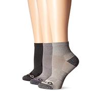 Merrell Men's and Women's Wool Everyday Hiking Ankle Socks-3 & 6 Pairs-Cushioned Moisture Wicking Calcetines de Senderismo, Antracita, Negro (Quarter), S-M (Pack de 3) para Mujer