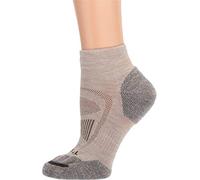 Merrell Men's and Women's Zoned Cushioned Wool Hiking Ankle Socks-Breathable Arch Support Calcetines de Senderismo, Avena Heather, S-M para Mujer