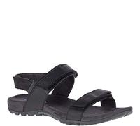 Merrell Men's SANDSPUR Backstrap Leather Sandal, Black, Numeric_9