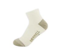 Merrell Moab - Calcetines tobilleros de senderismo de peso medio, absorben la humedad y soporte de arco, avena jaspeado, mediano-grande