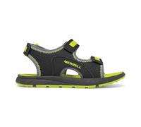 Merrell Panther Sandal 3.0, Sandalias Deportivas Unisex niños, Black Hi Viz, 35 EU