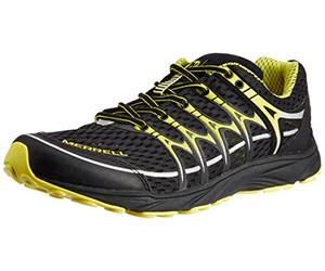 Merrell Tenis Mix Master Move Trail Running para Hombre, Negro/Zest, 45 EU