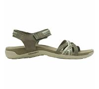 Merrell Terran 3 Cush Cross, Sandalias deportivas Mujer, Verde (Green Olive), 36 EU