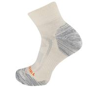 Merrell Unisex Zoned Hiking Quarter Sock 1 pair per pack, White,9.5-12 Women's / 8.5 - 13 Men's