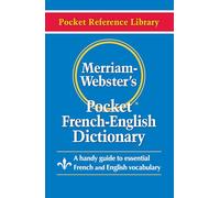 Merriam Webster Pocket French-English Dictionary (Pocket Reference Library)