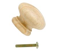 Merriway BH01266 - Pomo de la puerta 38 mm - pino (paquete de 10)