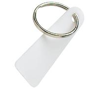 Merriway BH01826, Llaveros de Etiqueta de Plástico Sólido, Pack de 10