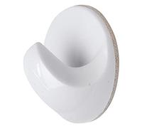 Merriway BH01927 tamaño mediano redondo gancho autoadhesivo - blanco (4 unidades)