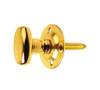 Merriway BH02015 - Estante Puerta Clave Perno Con Perilla Turn, Latón (Paquete De 1)